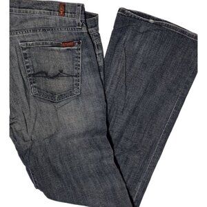 7 For all Mankind Women's‎ Bootcut Jeans Blue Size 36